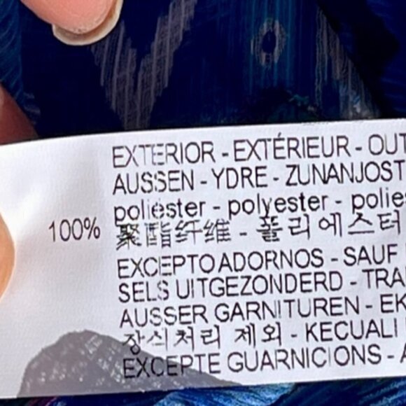 ZARA 2 Piece Set Aztec Print Short Skirt Halter Neck Top Boho Royal Blue/Multi S - Picture 14 of 16